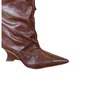 Bota Cecconello Slouchy Feminina Cognac Couro 
