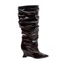 Bota Cecconello Slouchy Feminina Preta Couro