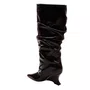 Bota Cecconello Slouchy Feminina Preta Couro