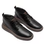 Bota Democrata Grid Masculina Grid Preto Couro