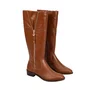 Bota Jorge Bischoff Feminina Cano Alto Marrom Couro