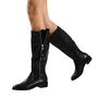 Bota Jorge Bischoff Feminina Cano Alto Preto Couro