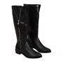 Bota Jorge Bischoff Feminina Cano Alto Preto Couro