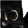 Bota Jorge Bischoff Feminina Cano Alto Preto Couro Verniz