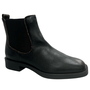 Bota Jorge Bischoff Feminina Cano Baixo Preto Couro