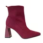 Bota Jorge Bischoff Feminina Cano Baixo Vinho Knit