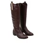 Bota Jorge Bischoff Feminina Cano longo Marrom Couro