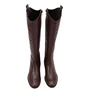 Bota Jorge Bischoff Feminina Cano longo Marrom Couro
