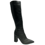 Bota Jorge Bischoff Feminina Cano Longo Preto Couro