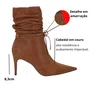 Bota Lua da Lua Feminina Cano Curto Canela Couro