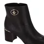 Bota Luz da Lua Feminina Cano Curto Couro Preta