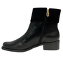Bota Luz da Lua Feminina Cano Curto Preto Couro