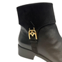 Bota Luz da Lua Feminina Cano Curto Preto Couro