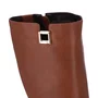 Bota Luz da Lua Feminina Cano Longo Ambar Couro