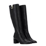 Bota Luz da Lua Feminina Cano Longo Preto Couro