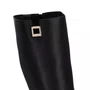 Bota Luz da Lua Feminina Cano Longo Preto Couro