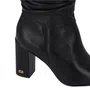 Bota Luz da Lua Feminina Cano Médio Preto Couro