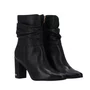 Bota Luz da Lua Feminina Cano Médio Preto Couro
