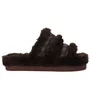 Chinelo Luz da Lua Flat Feminino Tamara Mocca Pelo 