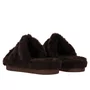 Chinelo Luz da Lua Flat Feminino Tamara Mocca Pelo 