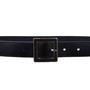 Cinto Luz da Lua Feminino Ornamental Preto Couro