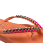 Kit Chinelo Santa Lolla Feminina Orange + Bolsa Lança Perfume Verde