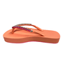 Kit Chinelo Santa Lolla Feminina Orange + Bolsa Lança Perfume Verde