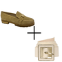 Kit Loafer Luz da Lua Feminino Nocciola + Cinto Luz da Lua Panna Kit Loafer Luz da Lua Feminino Nocciola + Cinto Luz da Lua Panna