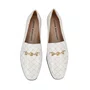 Loafer Jorge Bischoff Feminino Branco Off White Monograma Jb Couro