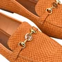 Loafer Jorge Bischoff Feminino Caramelo Couro Snake