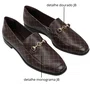Loafer Jorge Bischoff Feminino Marrom Monograma Jb Couro