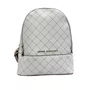Mochila Jorge Bischoff Feminina Monograma Off White Natural - Média