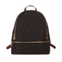 Mochila Luz da Lua Marrom Monograma Couro