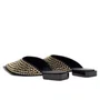 Mule Lança Perfume Feminino Aplicações Preto