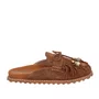 Mule Luiza Barcelos Feminino Caramelo Couro 