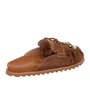 Mule Luiza Barcelos Feminino Caramelo Couro 