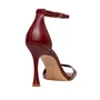 Sandália Carrano Feminina Glow Salto Fino Merlot Couro 