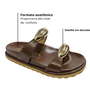 Sandália Cecconelo Birken Off White Couro