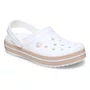 Sandália Crocs Feminina Crocband Clog White Pink Caramel