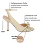 Sandália Luiza Barcelos Feminina Salto Alto Off White Couro