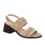 Sandália Luiza Barcelos feminino Fendi Salto Bloco Couro 