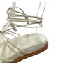 Sandália Santa Lolla Feminina Birken Off White Amarração