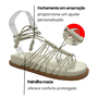 Sandália Santa Lolla Feminina Birken Off White Amarração