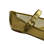 Sapatilha Berti Maria Feminina Telada Metallic Ouro