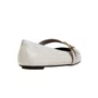 Sapatilha Jorge Bischoff Feminina Off White Couro 