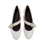 Sapatilha Jorge Bischoff Feminina Off White Couro 