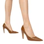 Scarpin Carrano Feminino Gio Salto Fino Marrom Saddle Couro