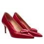 Scarpin Cecconello Feminino Coração Zoe Ouro Couro