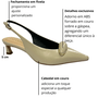 Slingback Cecconello Feminino Salto Baixo Off White Couro
