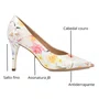 Scarpin Florescer Jorge Bischoff Bico Fino Couro